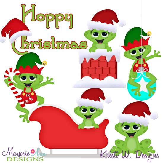 Hoppy Christmas SVG Cutting Files + Clipart - Click Image to Close